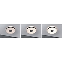 Paulmann ceiling luminaire PURIC PANE II up / down, round IP20, grey, black dimmable