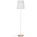 Paulmann Paulmann Floor lamp Neordic Stellan 1 flame with fabric shade white/wood