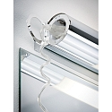 Paulmann Spiegelarmatuur ORGON LED lang, met stopcontact IP44, chroom, wit
