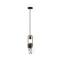 Paulmann Pendelarmatuur NEORDIC URBAN JUNGLE FANJA GU10 IP20, koper, zwart dimbaar