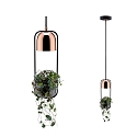 Paulmann Pendelarmatuur NEORDIC URBAN JUNGLE FANJA GU10 IP20, koper, zwart dimbaar