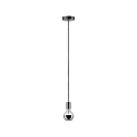 Pendant luminaire LARUS, IP44, 230V E27 max. 20W, metal