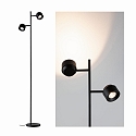 Paulmann floor lamp PURIC PANE I 2 flames, rotatable, with switch, tiltable IP20, black dimmable