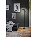 Paulmann floor lamp PURIC PANE I 2 flames, rotatable, with switch, tiltable IP20, black dimmable