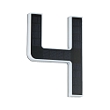Paulmann Solar huisnummer licht met batterij, indirect IP44, zwart, wit mat 