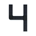 Paulmann Solar huisnummer licht met batterij, indirect IP44, zwart, wit mat 