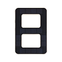 Paulmann Solar huisnummer licht met batterij, indirect IP44, zwart, wit mat 