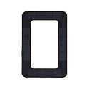 Paulmann Solar huisnummer licht met batterij, indirect IP44, zwart, wit mat 