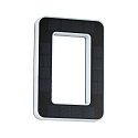 Paulmann Solar huisnummer licht met batterij, indirect IP44, zwart, wit mat 