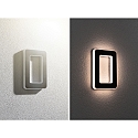 Paulmann Solar huisnummer licht met batterij, indirect IP44, zwart, wit mat 