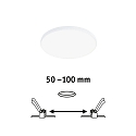 Paulmann recessed luminaire VARIFIT VENULA EDGE IP44, white  8,5W 650 | 1000lm 4000K CRI >80