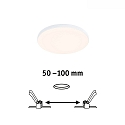 Paulmann Inbouwarmatuur VARIFIT VENULA EDGE IP44, wit  8,5W 650 | 1000lm 3000K CRI >80