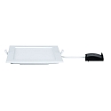 Inbouwarmatuur QUALITY PREMIUM PANEL LED hoekig IP44, wit  1450lm 4000K 120� 120�