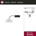 recessed luminaire SORMUS round, set of 1 IP65, white matt  6,5W 560lm 3000K 100� 100� CRI >80