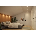 recessed luminaire SORMUS round, set of 1 IP65, white matt  6,5W 560lm 3000K 100� 100� CRI >80