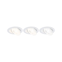 Paulmann Spot AUMUS rond, set van 1 IP20, wit mat dimbaar