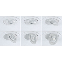 Paulmann Spot AUMUS rond, set van 1 IP20, wit mat dimbaar