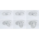 Paulmann Spot AUMUS rond, set van 3 IP20, wit mat dimbaar