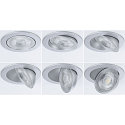 Paulmann Spot AUMUS rond, set van 3 IP20, chroom mat dimbaar