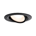 Inbouwarmatuur NOVA PLUS draaibaar GU10|GU5,3 IP65, zwart mat dimbaar