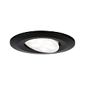Paulmann Inbouwarmatuur CALLA LED draaibaar LED IP65, zwart mat 6W 500lm 4000K CRI 80-89