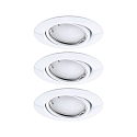 Inbouwarmatuur BASE COIN LED draaibaar, set van 3, ZigBee aanstuurbaar LED IP20