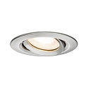 Paulmann Recessed luminaire LED Nova, IP65, round, 7W, GU10, set of 1 swiveling, iron