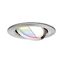 Inbouwarmatuur NOVA PLUS COIN LED rond, draaibaar, RGBW, ZigBee aanstuurbaar IP23, ijzer geborsteld dimbaar 2