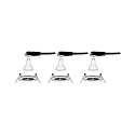 Paulmann Inbouwarmatuur NOVA LED stijf, set van 3 GU10 IP44, ijzer geborsteld  6,5W 470lm 4000K 36� 36� CRI >80