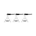 Paulmann Inbouwarmatuur NOVA LED stijf, set van 3 GU10 IP44, wit mat  6,5W 470lm 4000K 36� 36� CRI >80
