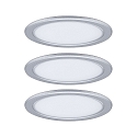 Paulmann Onderbouwarmatuur PUKK set van 3, chroom mat  3,5W 210 | 300lm 2700K