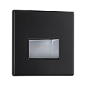 Paulmann recessed luminaire EDGE, black matt 1,2W 50 | 100lm 2700K 100� 100�