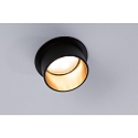 Paulmann recessed luminaire GIL COIN LED round, rigid IP44, gold, black matt dimmable 470lm 2700K CRI >80