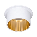 Paulmann Inbouwarmatuur GIL COIN LED rond, stijf IP44, goud, wit mat dimbaar 470lm 2700K CRI >80