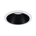 Paulmann Inbouwarmatuur COLE rond, stijf, set terug GU10 IP23, zwart mat, wit dimbaar CRI >80