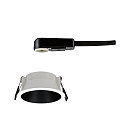 Paulmann Inbouwarmatuur COLE rond, stijf, set terug GU10 IP23, zwart mat, wit dimbaar CRI >80