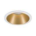 Paulmann Inbouwarmatuur COLE rond, stijf, set terug GU10 IP23, goud, wit mat dimbaar CRI >80