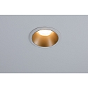 Paulmann Inbouwarmatuur COLE rond, stijf, set terug GU10 IP23, goud, wit mat dimbaar CRI >80