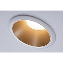 Paulmann Inbouwarmatuur COLE rond, stijf, set terug GU10 IP23, goud, wit mat dimbaar CRI >80