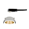 Paulmann Inbouwarmatuur COLE rond, stijf, set terug GU10 IP23, goud, wit mat dimbaar CRI >80