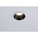 Paulmann Recessed spot LED COLE IP44, fixed, incl. LED COIN Module, 230V, 6.5W 2700K460lm 100�, 3-step dimmable, white / black matt