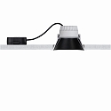 Recessed spot LED COLE IP44, fixed, incl. LED COIN Module, 230V, 6.5W 2700K460lm 100�, 3-step dimmable, black / gold matt