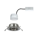 Paulmann recessed luminaire BASE COIN swivelling, set of 1 IP20, brushed iron  5W 370lm 3000K 100� 100� CRI > 80