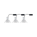 Paulmann recessed luminaire CYMBAL COIN LED rigid, set of 3 IP44, white matt dimmable 19,4W 463lm 2700K 38� 38� CRI >80