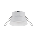 Paulmann recessed luminaire CYMBAL COIN LED rigid IP20, white matt dimmable