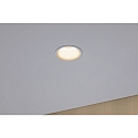 Paulmann recessed luminaire CYMBAL COIN LED rigid, Dim-To-Warm, set of 3 IP44, white matt dimmable 19