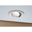 Paulmann Recessed luminaire LED Nova, IP65, round, white/chrome, set of 1 swiveling