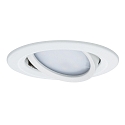 Paulmann Paulmann Recessed luminaire LED Coin Slim, IP23, round, 6,8W, set of 3 dimmable and swiveling, white
