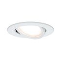 Paulmann Recessed luminaire LED Coin Slim, IP23, round, 6,8W, set of 1 dimmable and swiveling, white