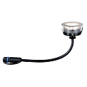 Paulmann Vloerinbouwarmatuur PLUG & SHINE FLOOR ECO IP65, zilver dimbaar